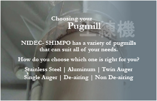 NIDEC-SHIMPO CERAMICS Pugmill catalog section